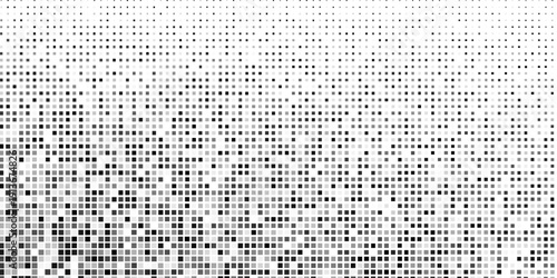 Modern rectangle gradient texture. Vanishing polka dot background abstract