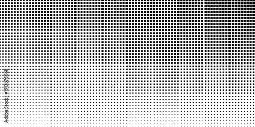 Abstract rectangle gradient texture. Vanishing polka dot background modern