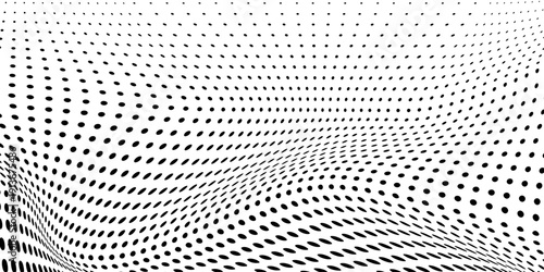 Art halftone gradient texture. Vanishing polka dot background simple abstract modern