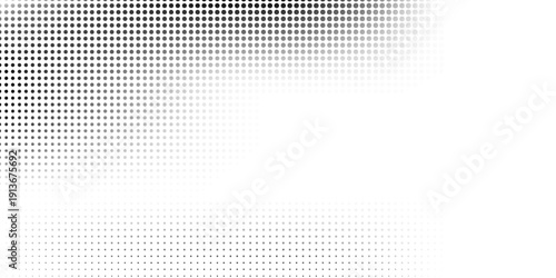 Dotted mesh halftone gradient texture. Vanishing polka dot background art simple design