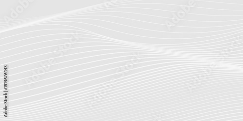 Abstract white gray background with waves luxury. 3d illustration, 3d rendering abstract