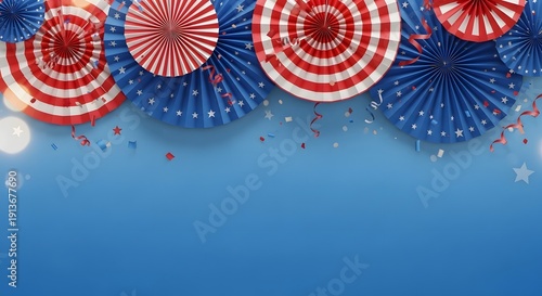 American flag day 4th of july and labor day celebrations with patriotic decorations