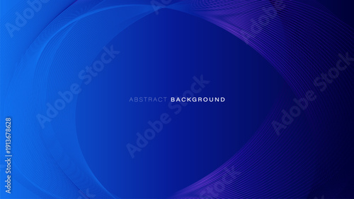Blue background with a blue line abstract banner
