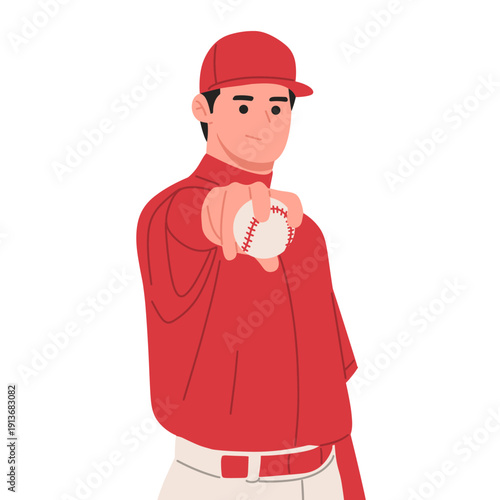 vector of featuring baseball players in various poses holding bat, glove, and ball. Perfect for baseball training materials, promotions, team branding,poster, school tournaments, athletic concepts