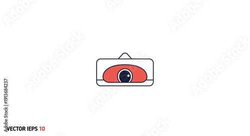 Single cartoon eye in a package.