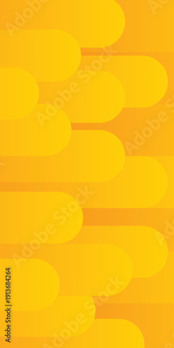 Background pattern line drop rounded shapes gradient orange yellow