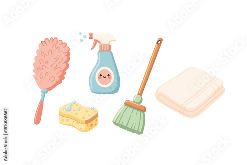 Cleaning tools for home tasks and daily chores