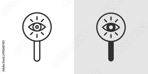 Business Vision Icon representing strategic foresight, corporate goals, long term planning, leadership vision, and organizational direction.