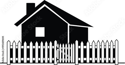 House real estate properties a dream home illustration