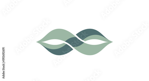 Abstract modern infinity loop logo design