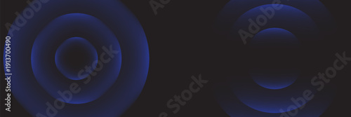 Sonic waves, WiFi signal glowing elements, radar sensor light effects, round wireless network neon symbols.