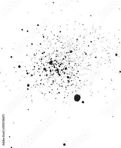 Grunge Paint Splatter Burst Vector