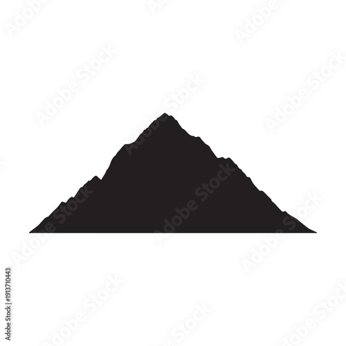 K2 mountain silhouette vector flat illustration design.on white background