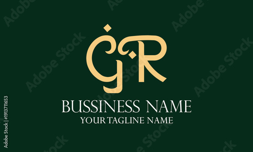 GR G gr initial logo | initial based abstract modern minimal creative logo, vector template image. luxury logotype logo, real estate homie logo. typography logo. initials logo