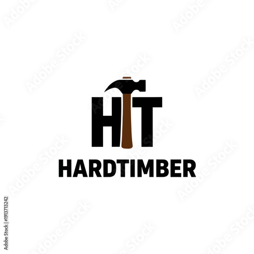 Handyman Carpenter Logo with Hammer Tool