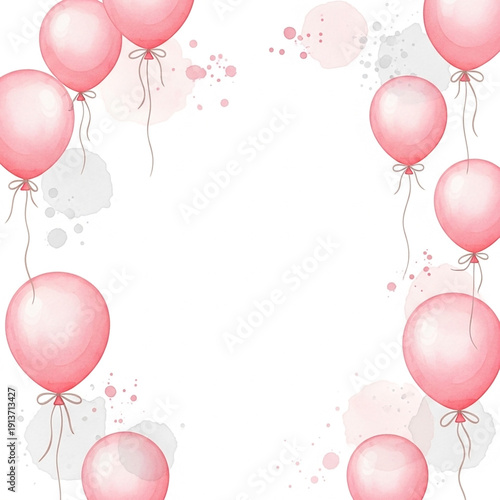 pink party balloons