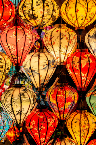 Wallpaper Mural traditional colorful vietnamese lanterns on display at in hoi an vietnam Torontodigital.ca