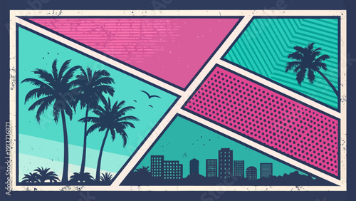 Digital distortion elements with broken raster lines, glitch effects, and fragmented patterns for futuristic design backgrounds