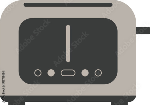 Two Slot Toaster Icon Illustration