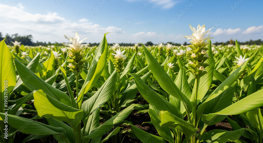 Obraz premium Turmeric plants in field