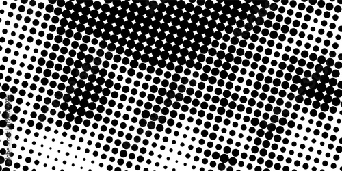 Grunge halftone gradient background. Faded grit noise texture. White and black sand wallpaper. Retro pixelated backdrop. Anime or manga style comic overlay. illustration
