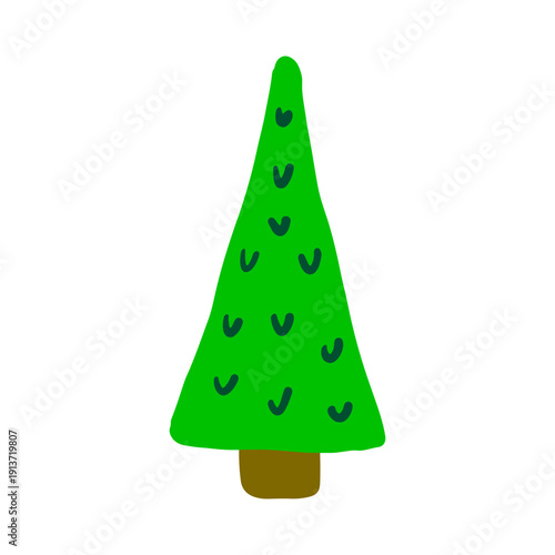 spruce tree graphic design illustration