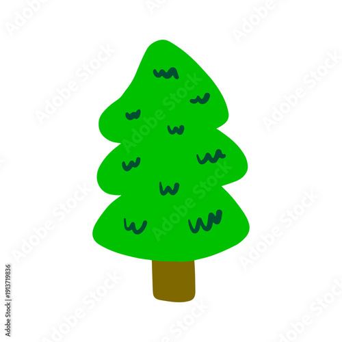 spruce tree graphic design illustration
