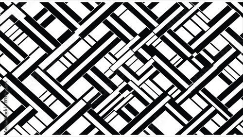 Fondo de celosía negra sobre fondo blanco. Red negra. Entramado negro