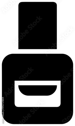 Black filled icon of a buckled vehicle seatbelt on white background for safety and transport concepts