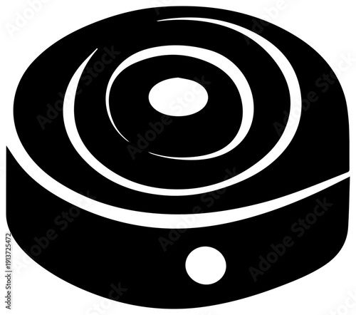 Black flexible measuring tape icon isolated on white background for design and layout