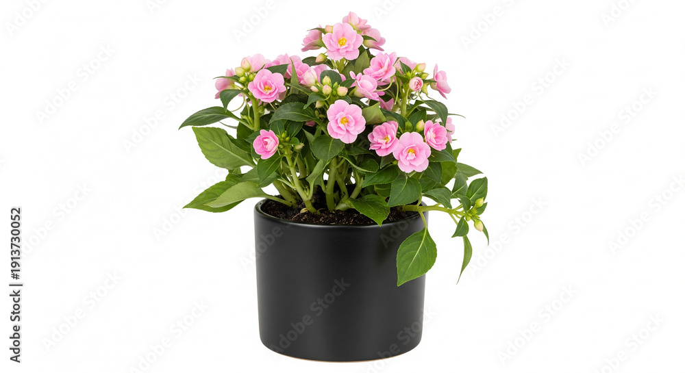 Naklejka premium Beautiful balsam rose flowers