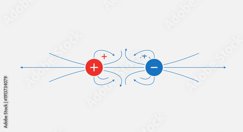 Electromagnetic Field Visualization in Abstract Science Background