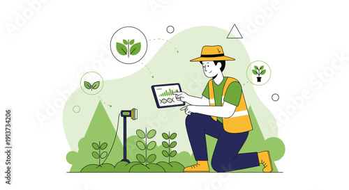 Electromagnetic Field Visualization in Abstract Science Background