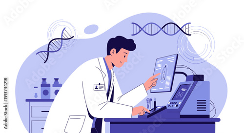 Electromagnetic Field Visualization in Abstract Science Background