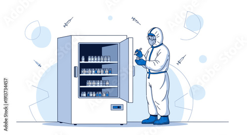 Electromagnetic Field Visualization in Abstract Science Background