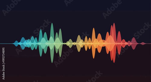 Electromagnetic Field Visualization in Abstract Science Background