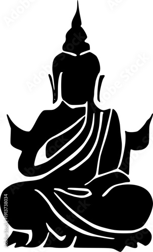 buddha statue silhouette