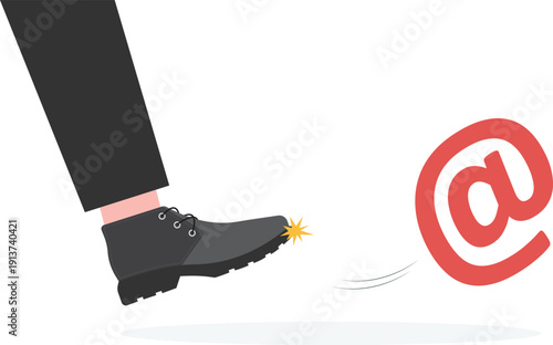 Aggressive Marketing Competition and Email Rejection