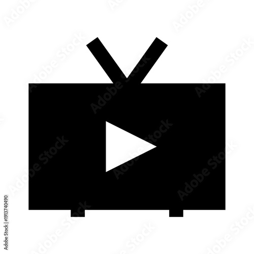 black television icon