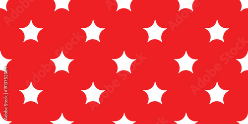 star seamless pattern vector cartoon christmas scarf red gift wrapping paper tile background isolated repeat wallpaper illustration doodle design