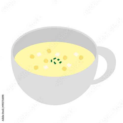 コーンスープのイラスト素材