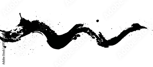 Vector grunge splatter brushstroke texture. distress marks vintage style paint element old background.