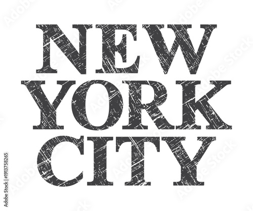New York city graphic t-shirt and apparel design. Nyc tee shirt graphics grunge style. Retro college typography new - york city slogan.