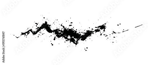 Artistic grunge ink splash and brushstroke drip shapes background design. vintage rough brushstroke edges old paper texture.