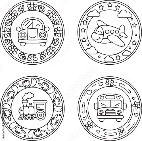 set of stamps for your design