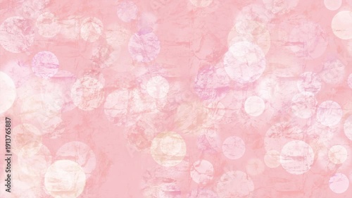 Slow Zooming on Pale Pink Sakura : Abstract Bokeh Pastel Texture