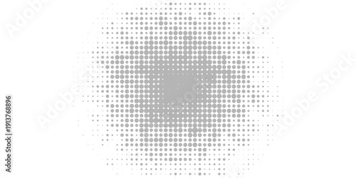Halftone gradient. Dotted gradient, smooth dots spraying and halftones dot background seamless horizontal geometric pattern vector template set. modern vector ilustration