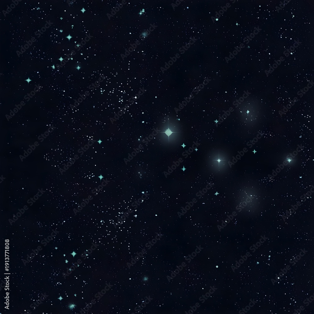 Obraz premium Deep Starry Night Sky with Countless Tiny White Stars on Rich Black Background, Vertical Cosmic Galaxy Space Backdrop with Bright Celestial Highlights