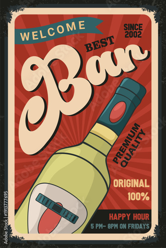 Modern Caribbean Rum Bottle Promo Poster