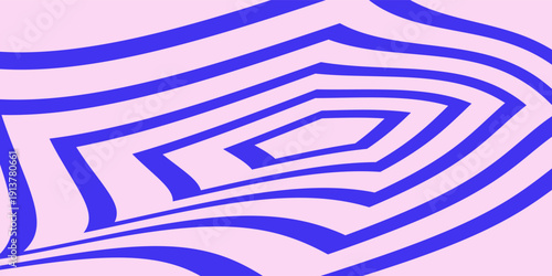 Groovy retro vector background. 70s psychedelic wavy abstract shape. Minimalist liquid flow graphic design. Perfect for banner, print, poster.